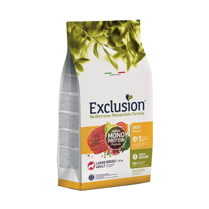 Exclusion Monoprotein Adult Large Breed con Manzo 12 kg