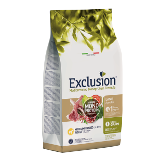 Exclusion Monoprotein Adult Medium Breed Agnello 3 kg