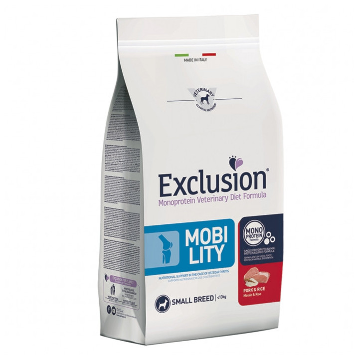 Exclusion Diet Mobility Small con Maiale e Riso da 2 kg