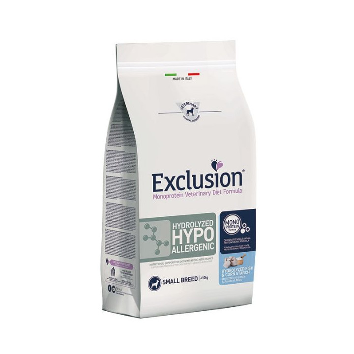 Exclusion Diet Hydrolyzed Hypoallergenic Adult Small Pesce 2 kg