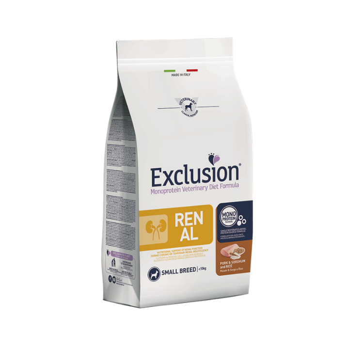 Exclusion Diet Renal Small Breeb Maiale Sorgo e Riso 2 kg