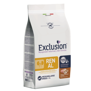 Exclusion Diet Renal Medium/Large Maiale Sorgo e Riso 12 kg