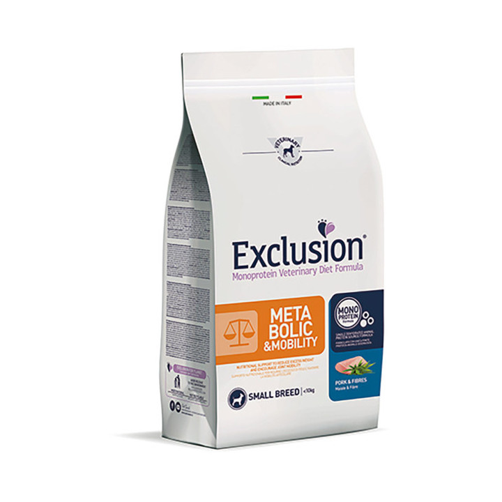 Exclusion Diet Metabolic & Mobility Small Breed Maiale e Fibre 2 kg