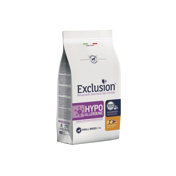 Exclusion Diet Hypoallergenic Small Breed Anatra e Patate 2 kg