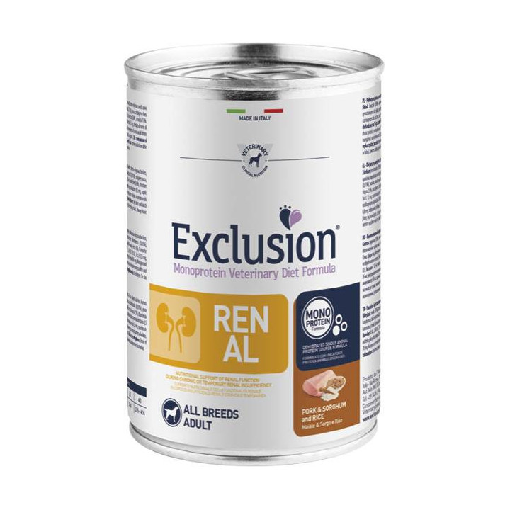 Exclusion Diet Formula Renal Maiale Sorgo E Riso 400 Gr