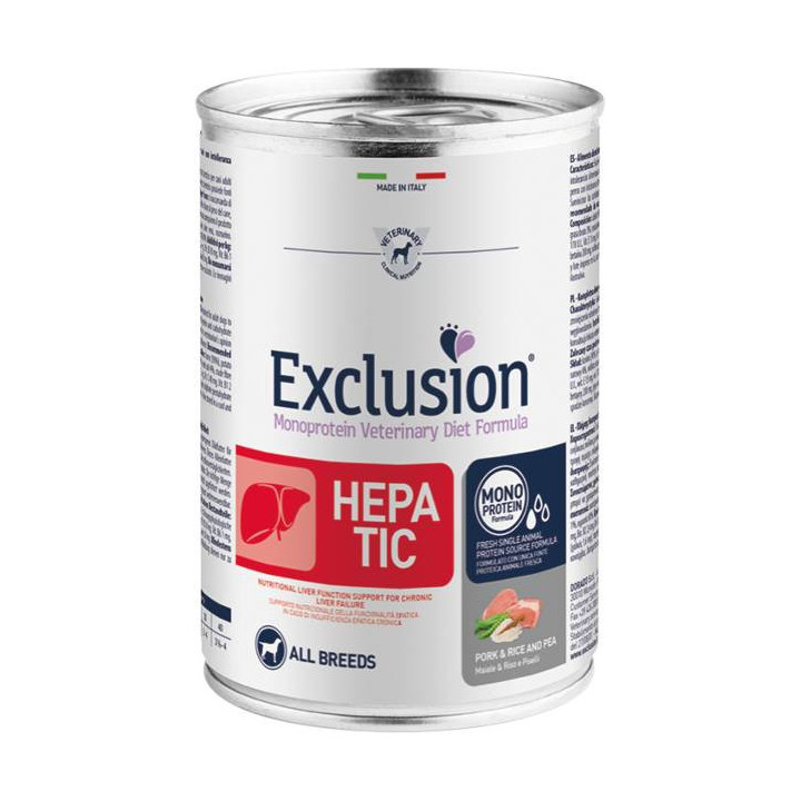 Exclusion Diet Formula Hepatic Maiale E Piselli 400 Gr