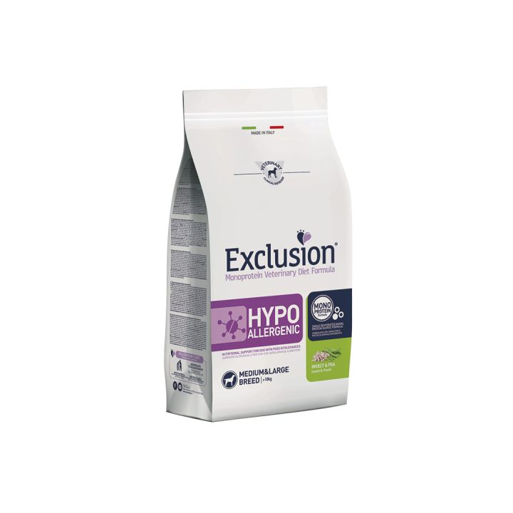 Exclusion Diet Hypoallergenic Medium/Large Breed Maiale e Piselli 2 kg