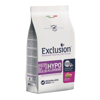 Exclusion Diet Hypoallergenic Medium/Large Breed Maiale e Piselli 12 kg