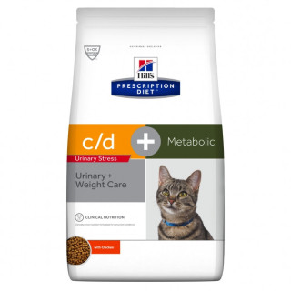 Hill's - Prescription Diet Feline c/d Urinary Stress + Metabolic con Pollo da 1,5 Kg