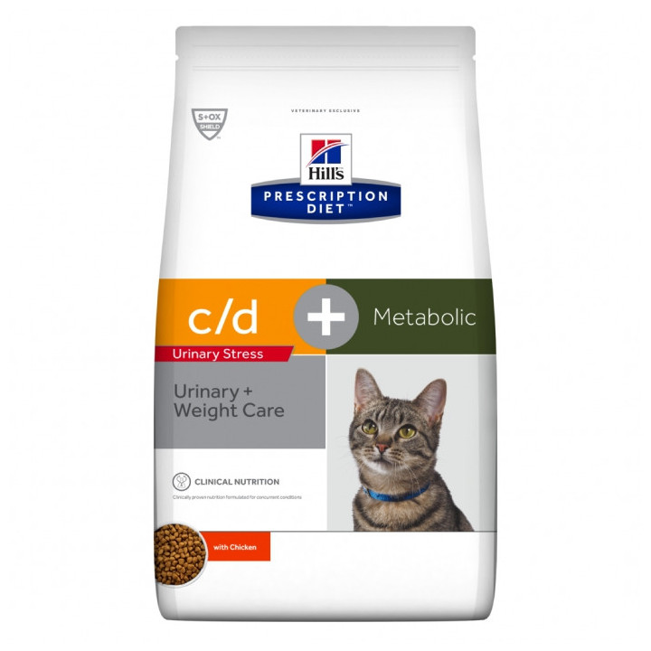 Hill's - Prescription Diet Feline c/d Urinary Stress + Metabolic con Pollo da 1,5 Kg