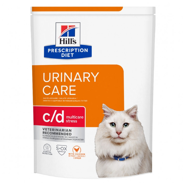 Hill's - Prescription Diet Feline Urinary Care c/d Multicare Stress con Pollo da 3 Kg
